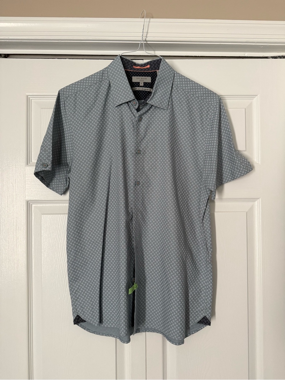 Ted Baker Light Blue Short Sleeve Button-Down Shirt
